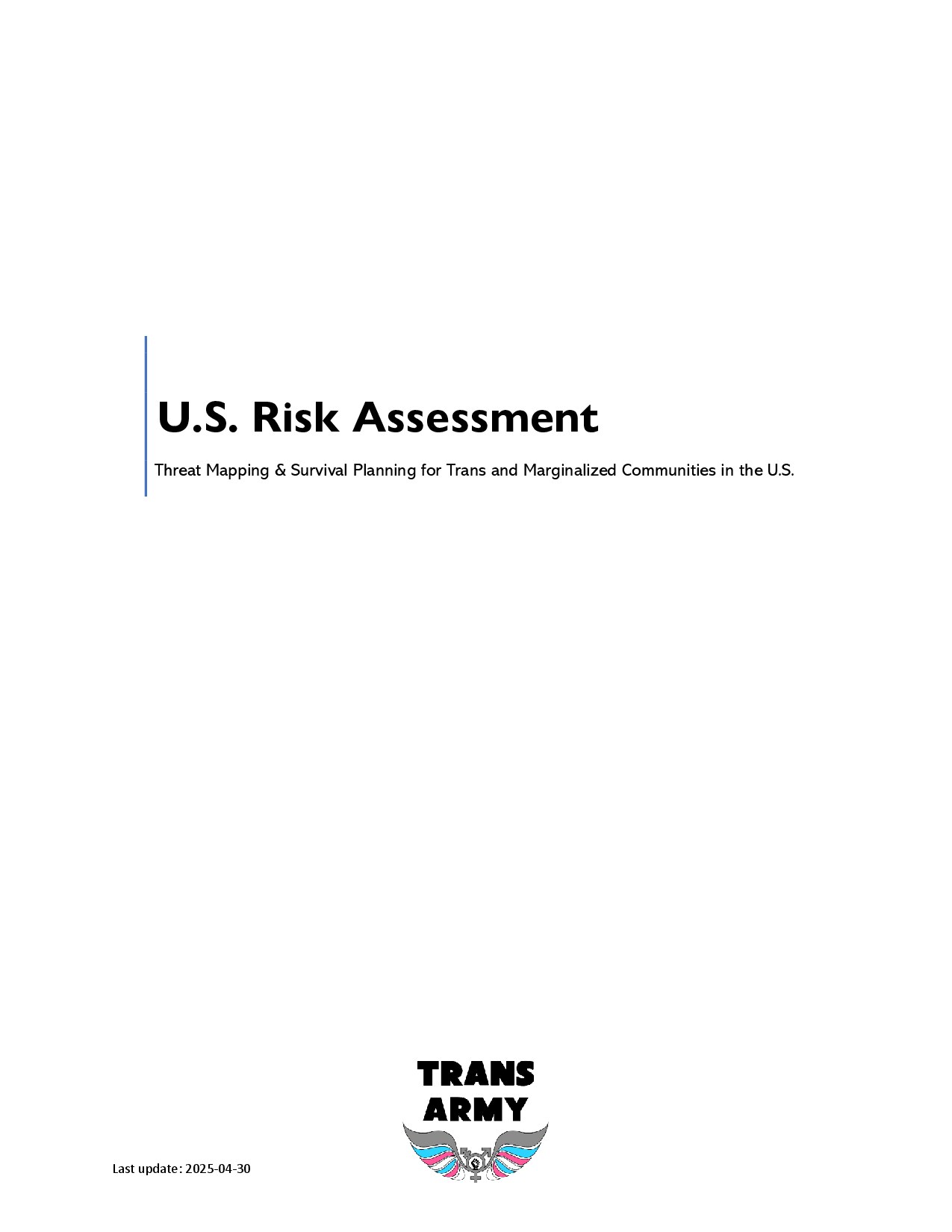 Index – U.S. Risk Assessment