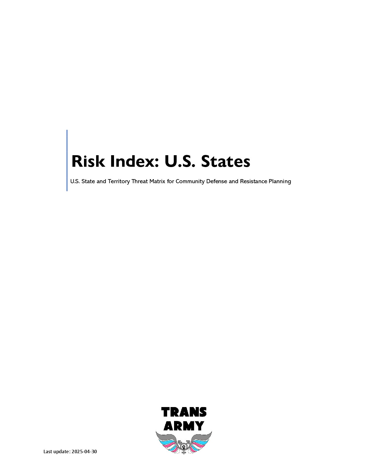 Index – U.S. Risk Overview