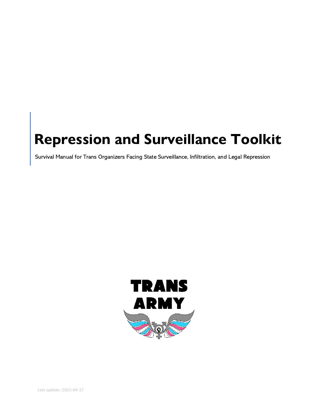 Repression and Surveillance Toolkit