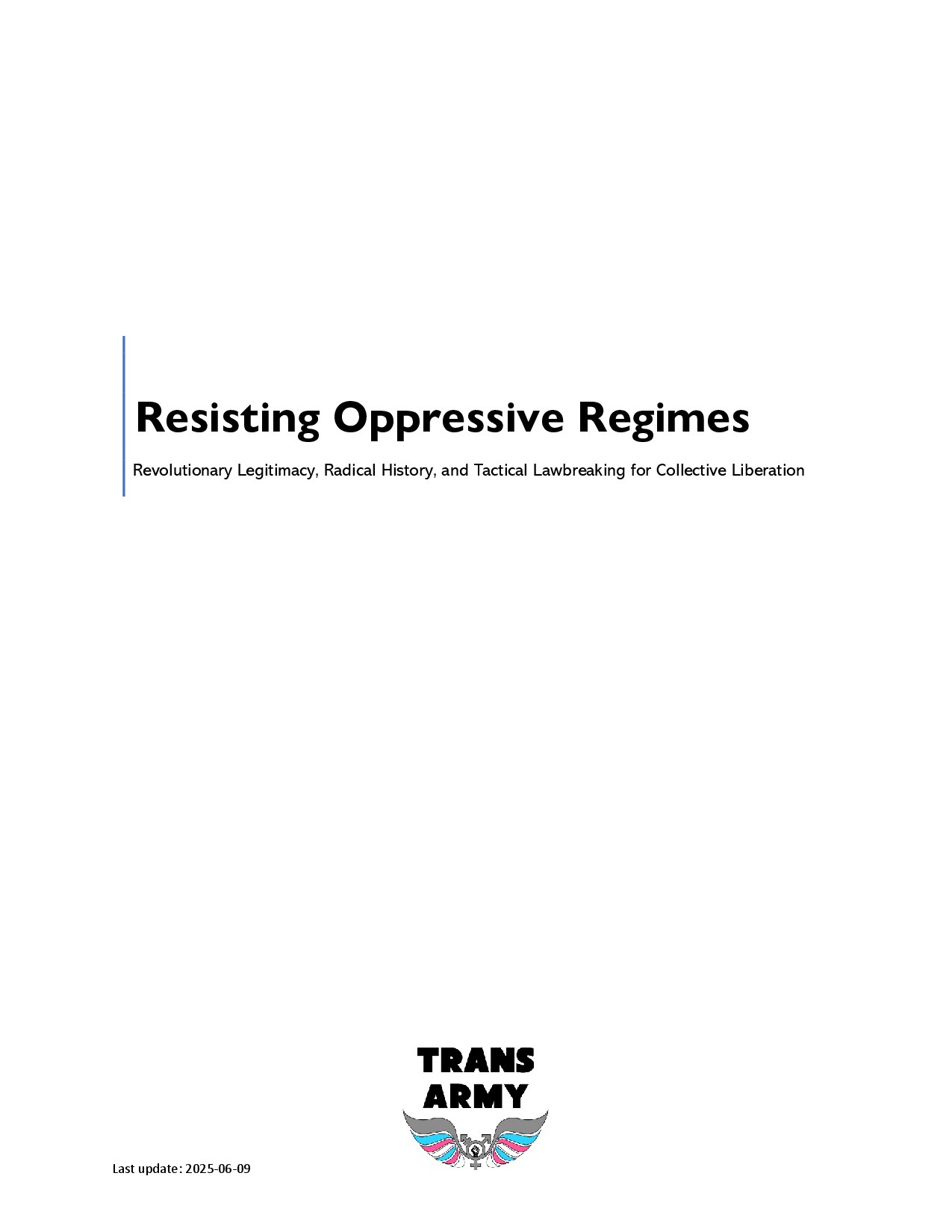 Resisting Oppressive Regimes