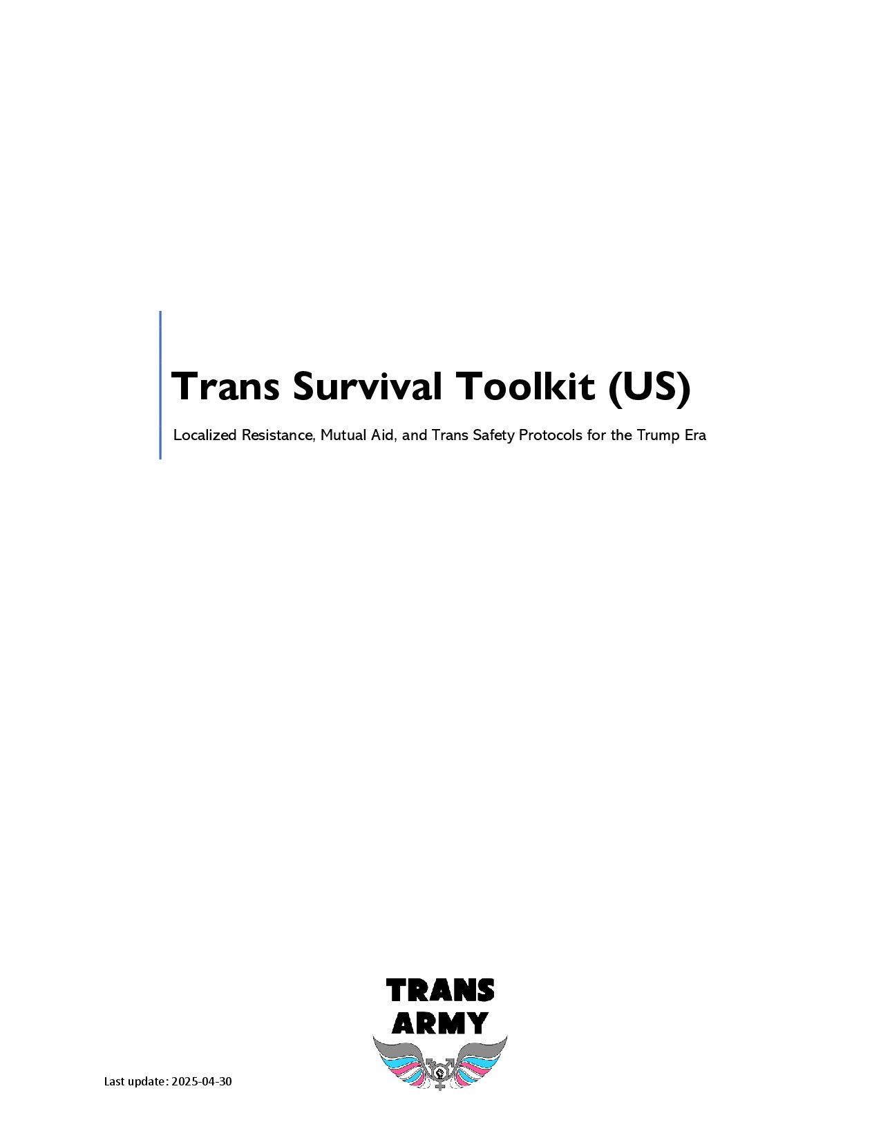 Trans Survival Toolkit (US)